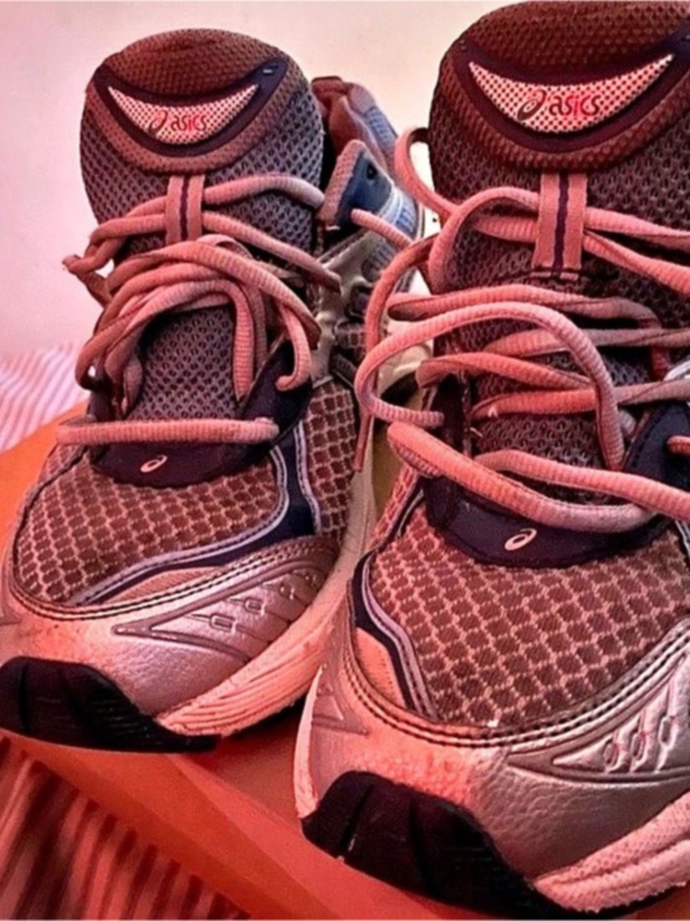 ASICS GEL-1130 Athletic Shoes in Blue Gray and White